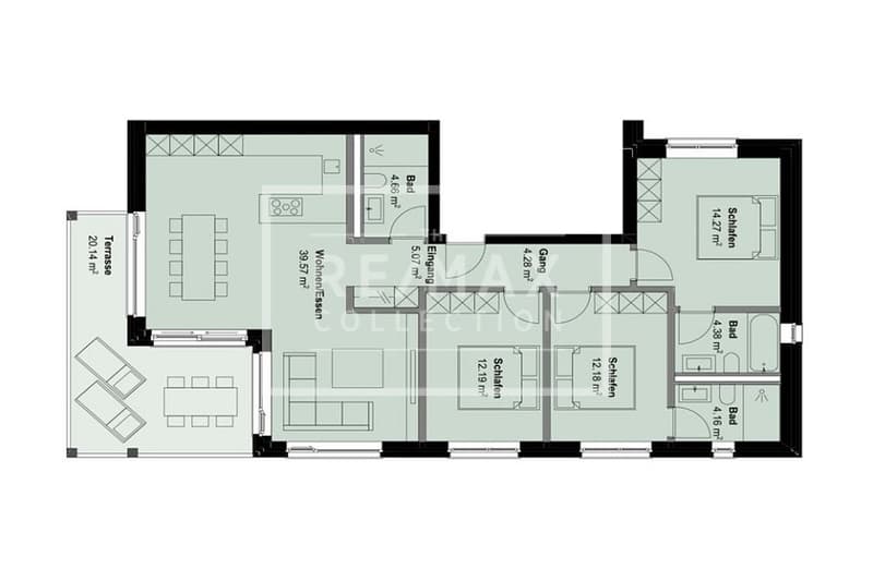 Appartamento di 4½ locali n. 3, 1° piano, nuovo edificio Ganschiersch - PRIMA OCCUPAZIONE (7)