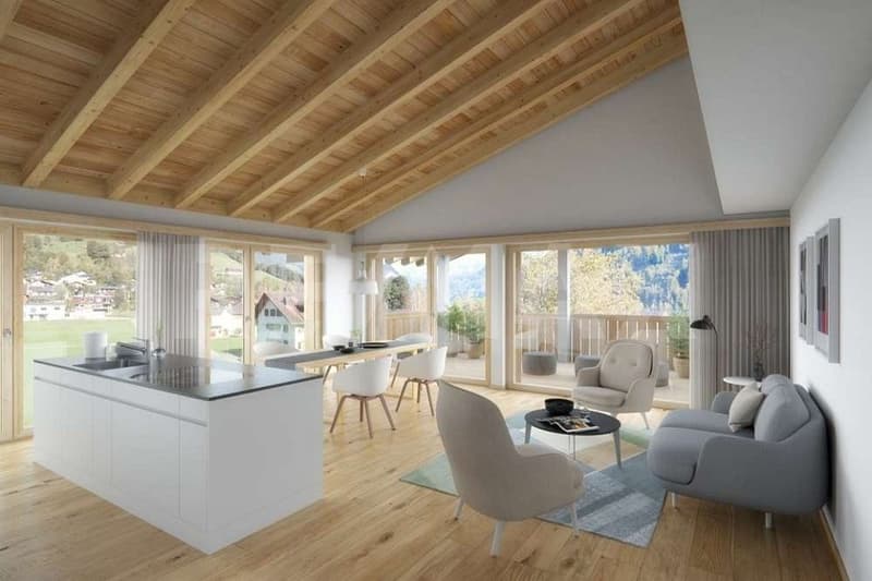 Vivere in modo efficiente dal punto di vista energetico Garglas.ch: appartamento 3½ locali C8 con quota di energia solare (1)