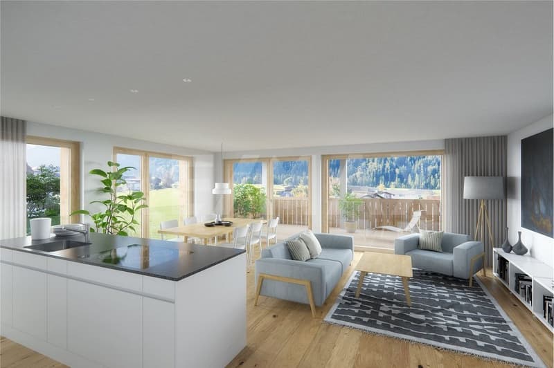 Energieeffizient wohnen Garglas.ch: 3½-Zimmer-Wohnung D6 mit Anteil an Solarkraft (4)