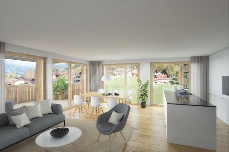 Energieeffizient wohnen Garglas.ch: 3½-Zimmer-Wohnung D6 mit Anteil an Solarkraft (3)