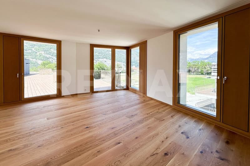 Appartement 6½ pièces au dernier étage, avec terrasse de 400m². (9)
