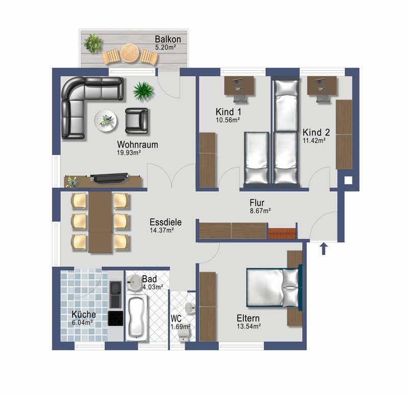 4.5-room apartment in the Bergli district (10)