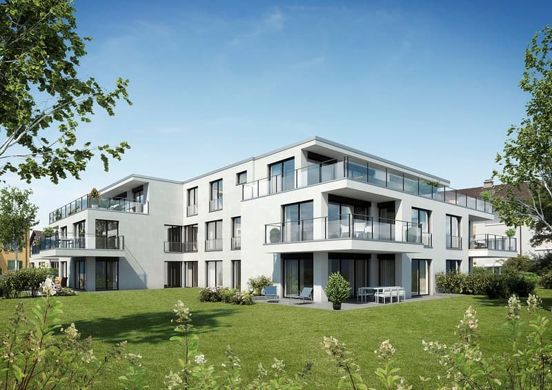 Blick zur Liegenschaft
