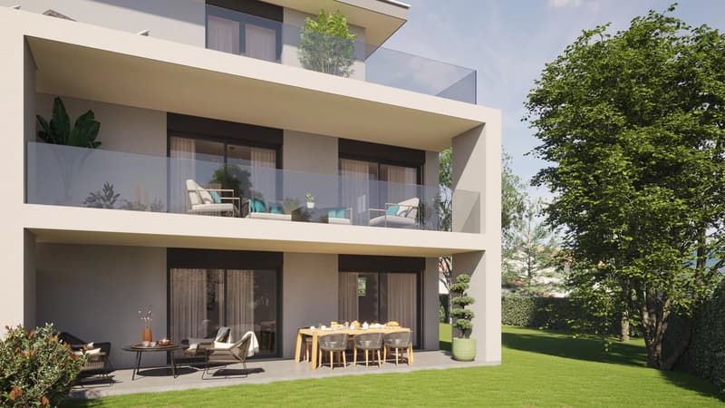 For Sale Garden-Level 4-room apartment in Veyrier Private garden of 556 m² (4)