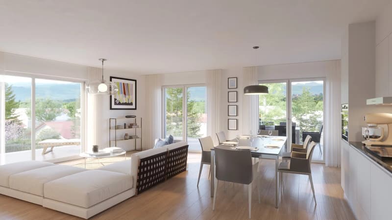 For Sale Penthouse 4 rooms in Veyrier 87 m² Terrace (5)
