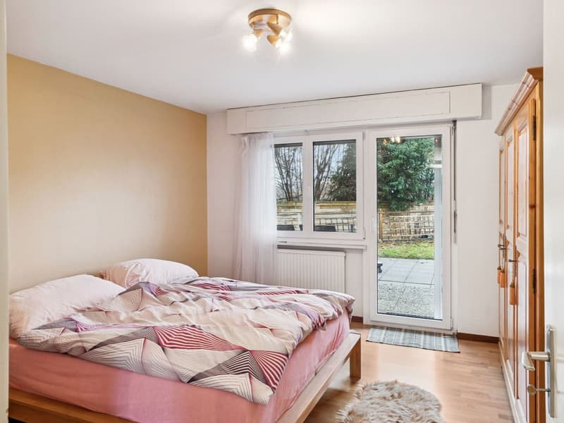 Chambre donnant accès aux extérieures