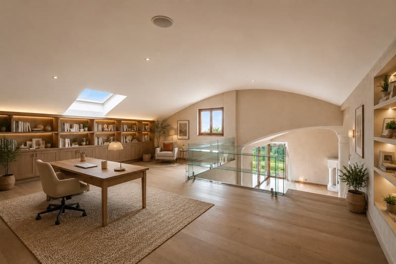 Harmony, space and nature! A unique villa in St-Blaise with a lake view (7)