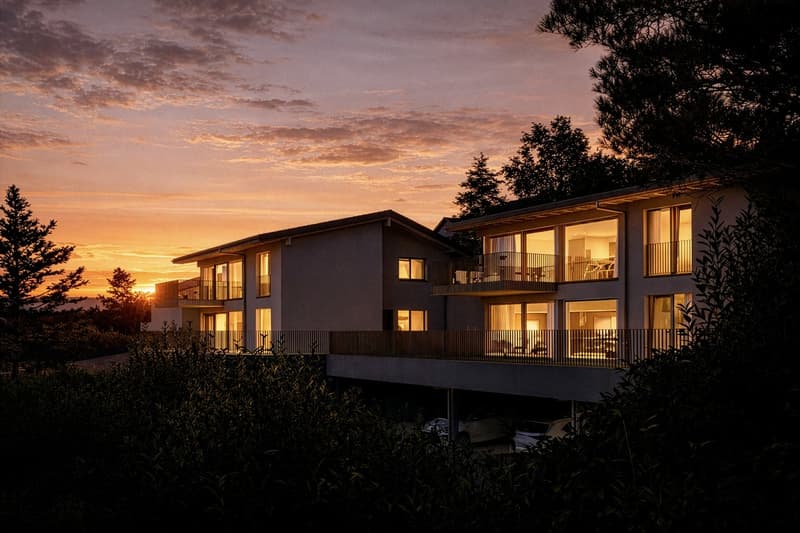 Lumineux 4,5 pièces avec terrasse, jardin et vue sur le lac (2)