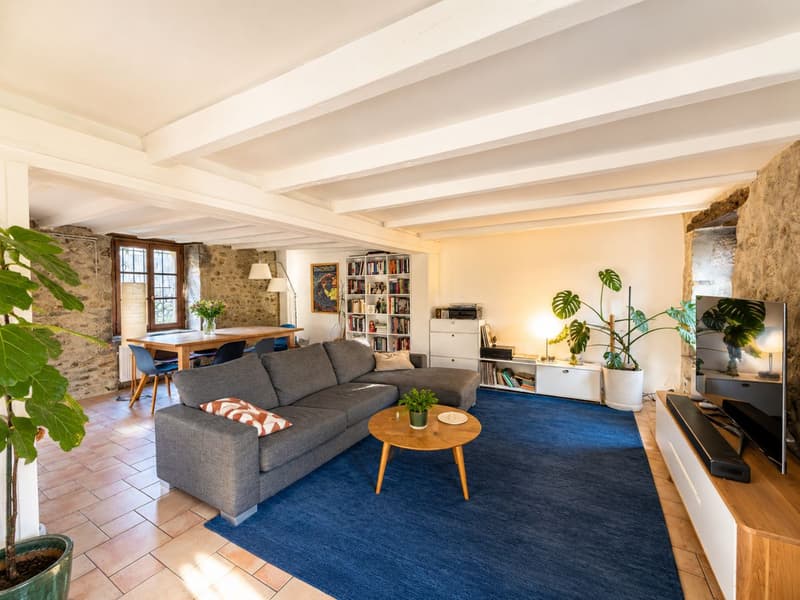 For rent - Authentic village house with garden in the heart of Vieux-Vernier (1)