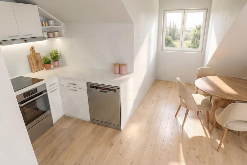 4P apartment on the 2nd floor in the promotion 11, Route des Jurêts in Choulex (5)