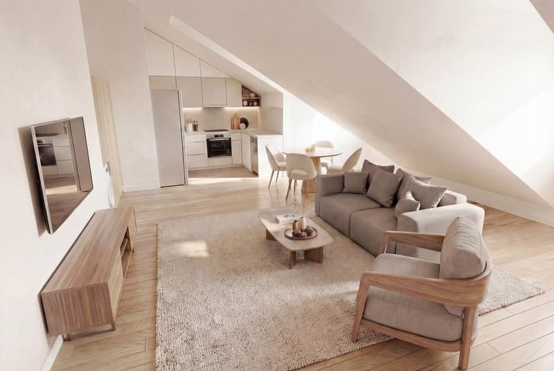 4P apartment on the 2nd floor in the promotion 11, Route des Jurêts in Choulex (4)