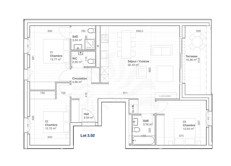 Appartement 5P im 1. Stock, 11, route des Jurêts in Choulex (9)