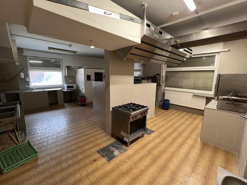 For sale: 2 apartments, 1 restaurant, 1 warehouse and large parking. (10)