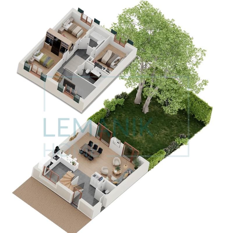 In costruzione: Duplex di 5 locali con giardino a Troinex; Promozione: CLOS DES HAIES (3)