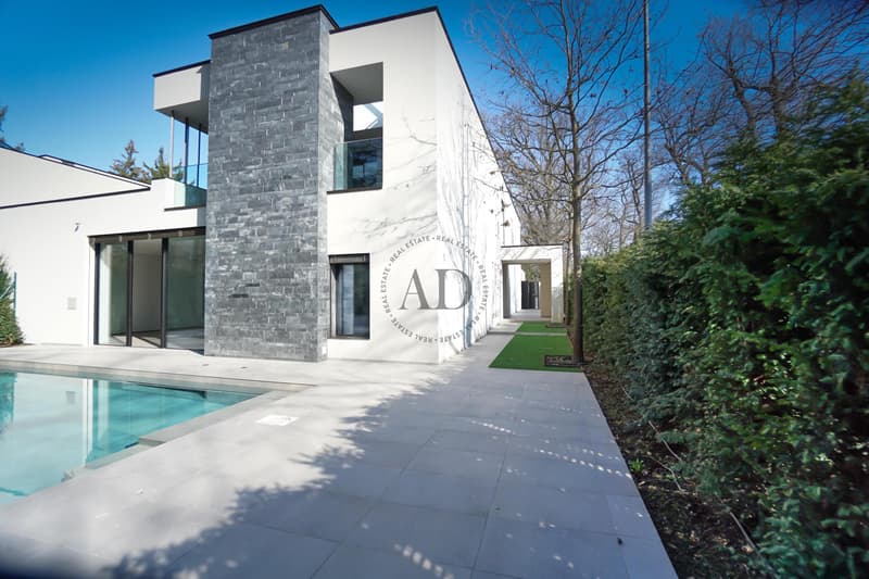 Moderne Villa in einem grünen Umfeld in Conches - Genf (2)