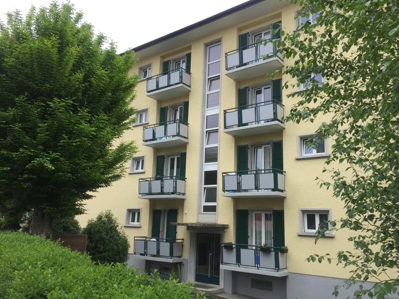 Ein-Zimmer-Wohnung mit Flur und Balkon (1)