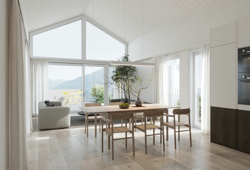 Grand appartement mansardé de 2.5 pièces au coeur de Moiry (6)