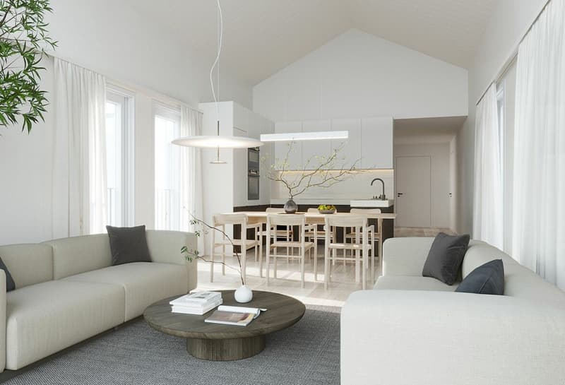Grand appartement mansardé de 2.5 pièces au coeur de Moiry (10)