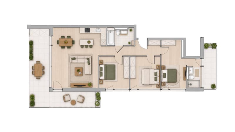 Magnifique logement neuf avec grande terrasse et vue imprenable ! (5)
