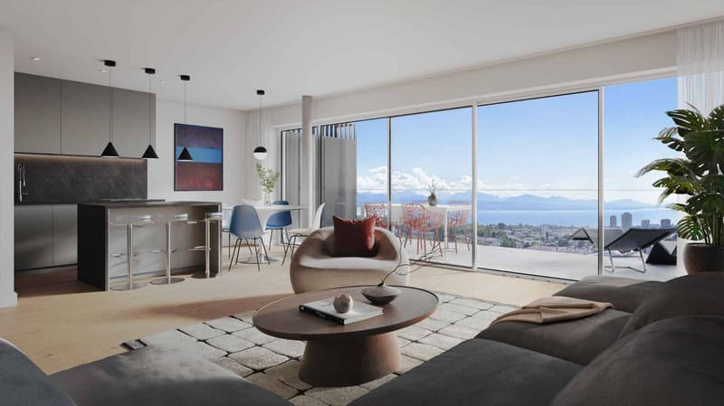 Magnifique logement neuf avec grande terrasse et vue imprenable ! (1)