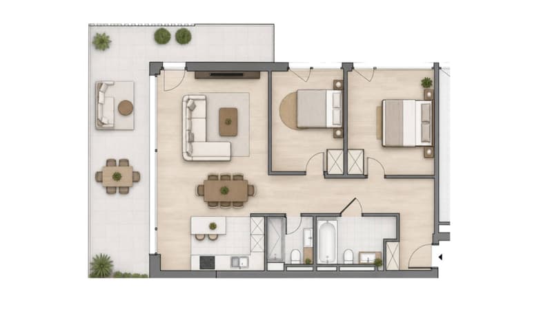 Magnifique logement neuf avec grande terrasse et vue imprenable ! (5)