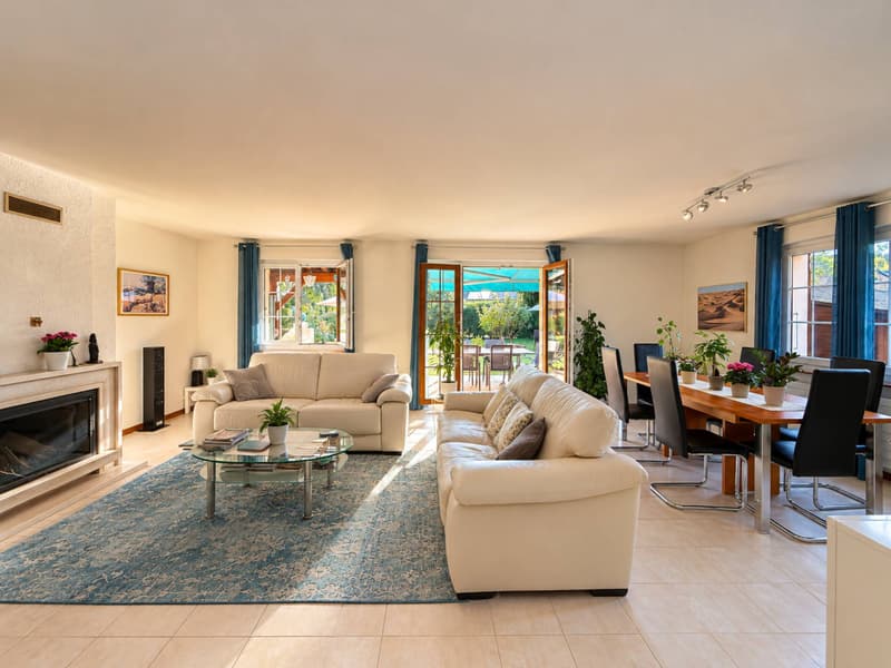 RENENS  Villa mitoyenne de 5.5 pièces avec jardin arboré et beaux volumes (4)