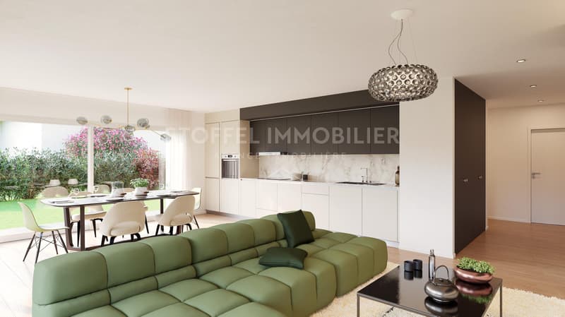 Appartement de 3 pièces traversant et d'angle avec balcons (3)