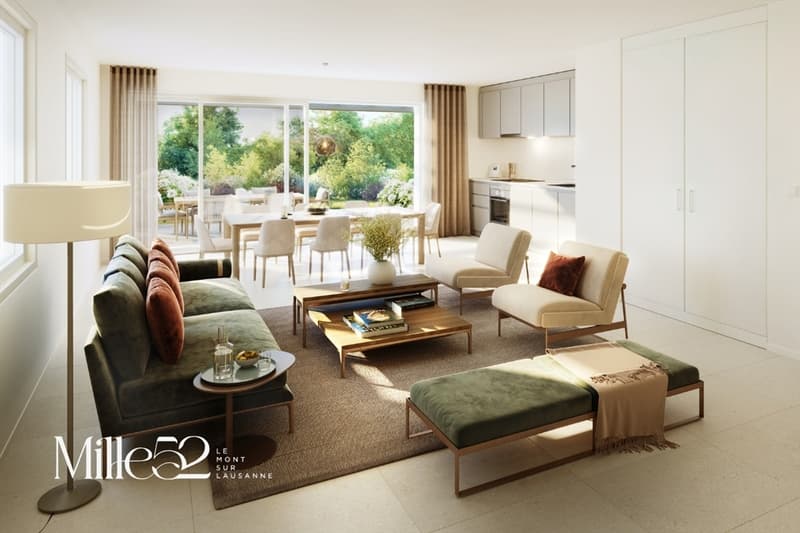 Mille52 - Lot C1-101 - 3.5-room apartment on the 1st floor with balcony (4)