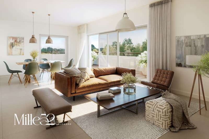 Mille52 - Lot C2-101 - Appartement de 4.5 pièces au 1er étage avec balcon (2)