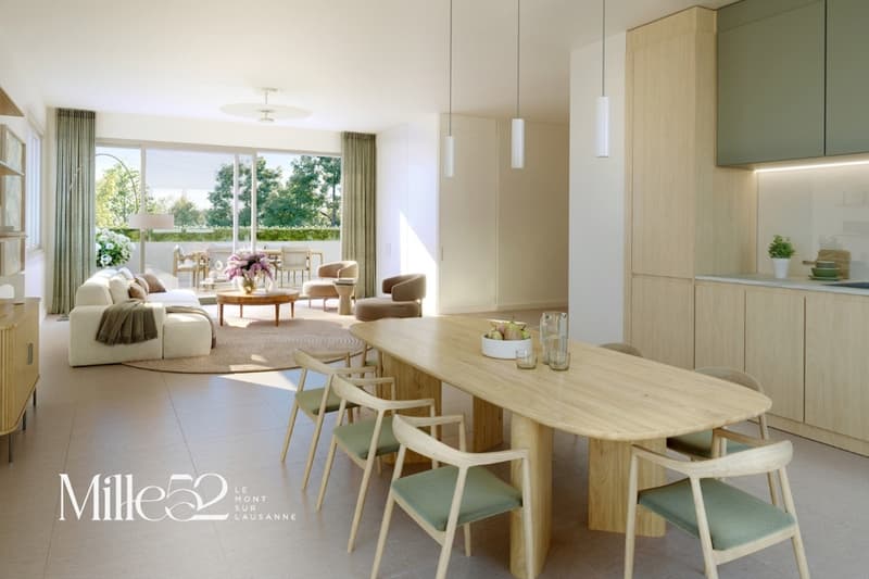 Mille52 - Lot B1-101 - Appartement de 3.5 pièces avec balcon au 1er étage (5)