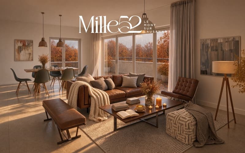 Mille52 - Lot B1-101 - Appartement de 3.5 pièces avec balcon au 1er étage (2)