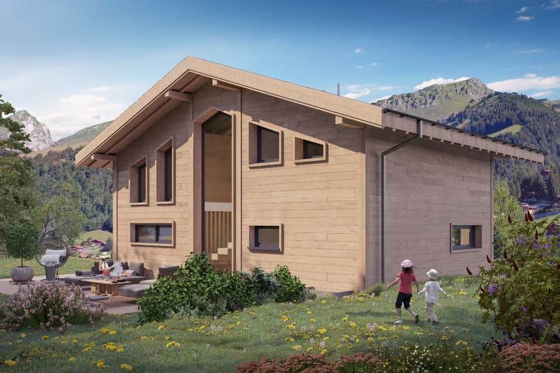 New and contemporary chalet in a green setting (2)