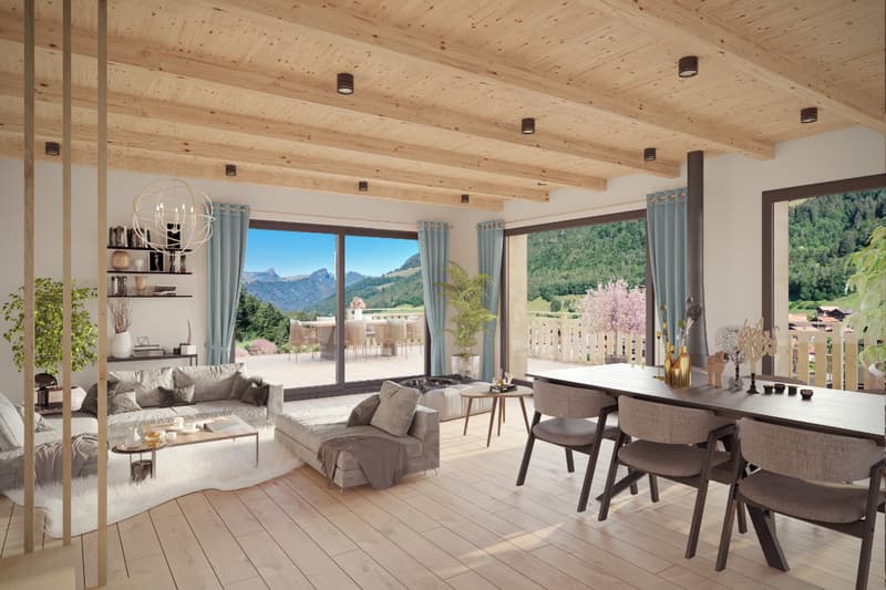 New and contemporary chalet in a green setting (3)