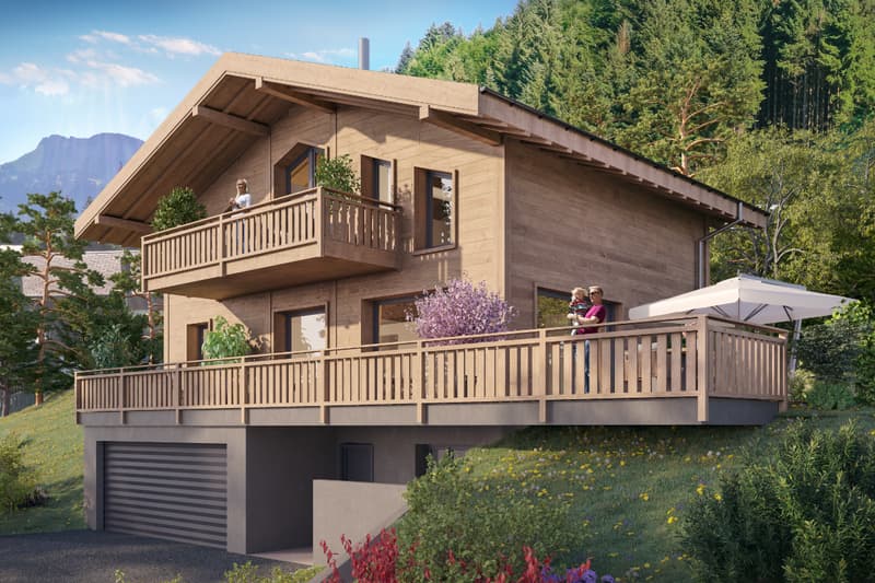 New and contemporary chalet in a green setting (1)