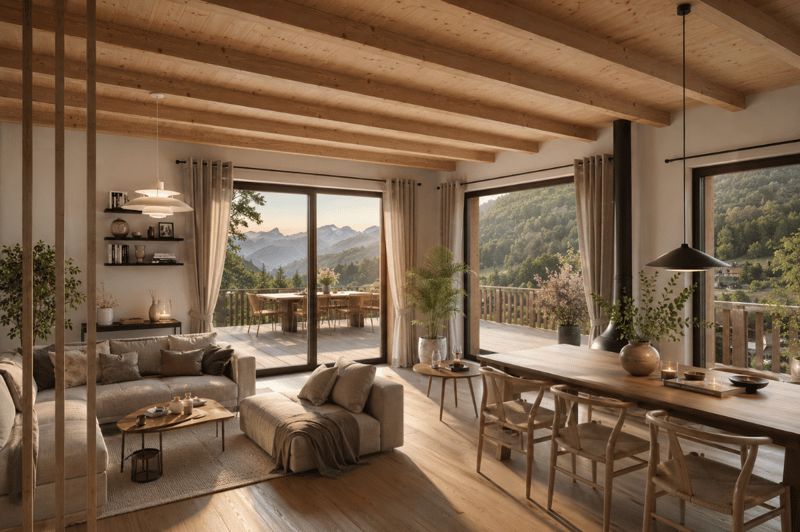 New and contemporary chalet in a green setting (2)