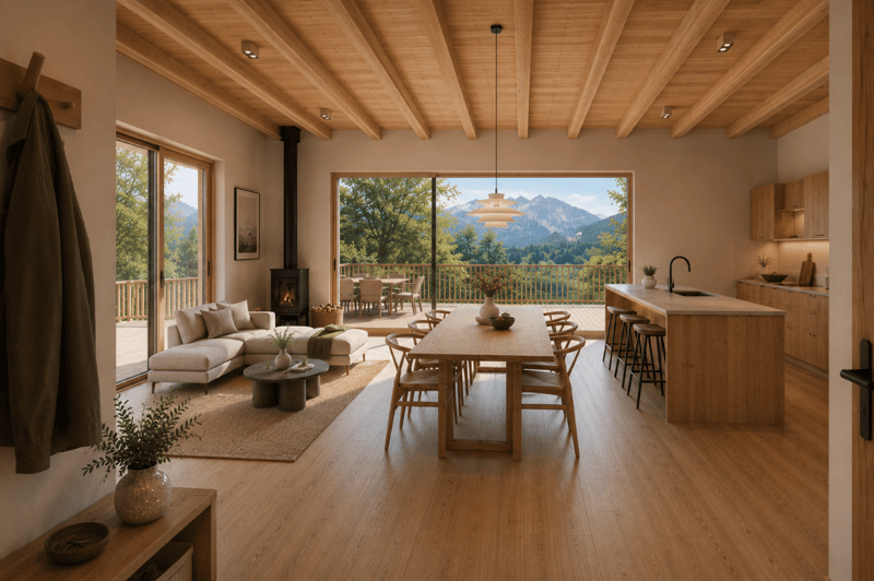 New and contemporary chalet in a green setting (4)