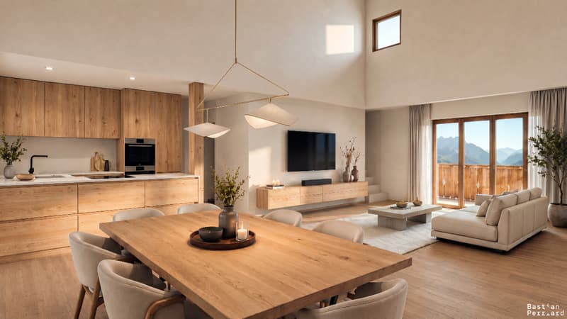 Opportunità esclusiva: chalet nuovo in tronchi con vista aperta (3)