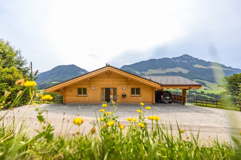 Neues Chalet mit hohem Standard und 3½ Zimmern, mit atemberaubendem Blick (5)