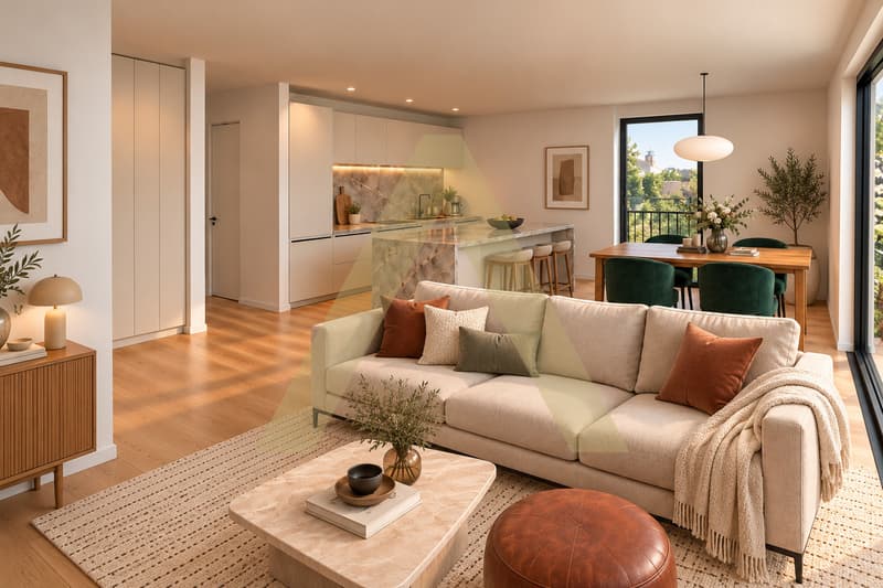 Agréable nouvel appartement avec jardin (3)
