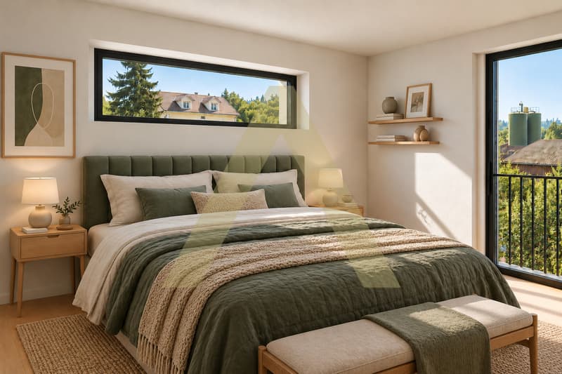 Agréable nouvel appartement avec jardin (3)