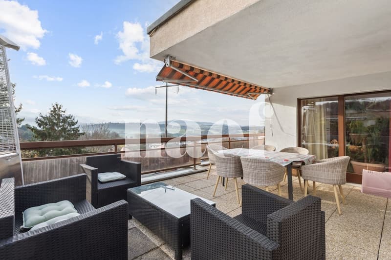 Large 7-room attic apartment with superb terrace for sale in Villars-sur-Glâne (1)