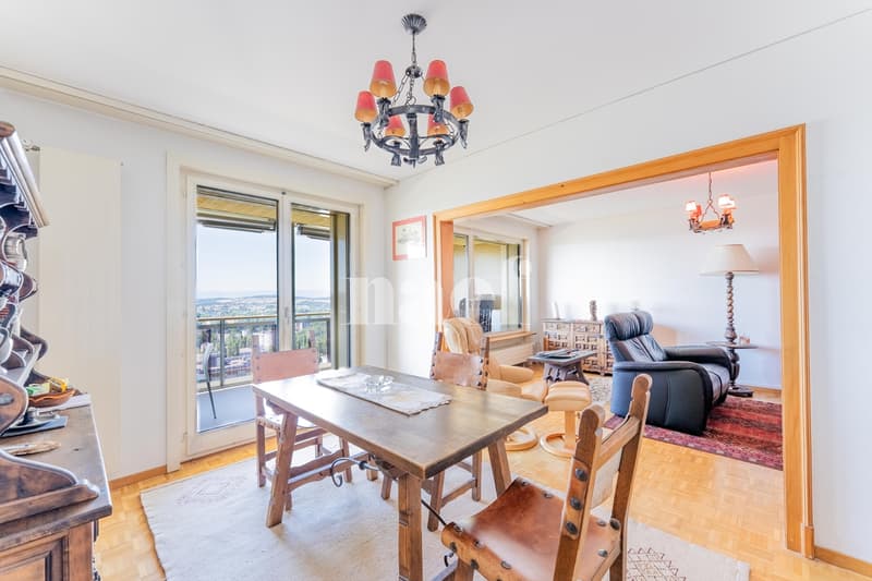 Wohnung mit 5 Zimmern im letzten Stock mit außergewöhnlichem Ausblick in Fribourg zum Verkauf (5)