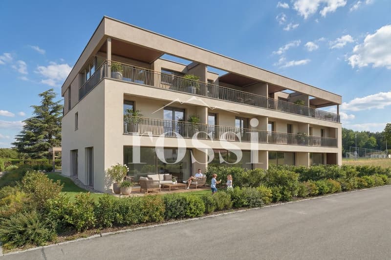 Appartement duplex de 5.5 pièces avec grand jardin, terrasse et balcon à vendre à Cottens (1)