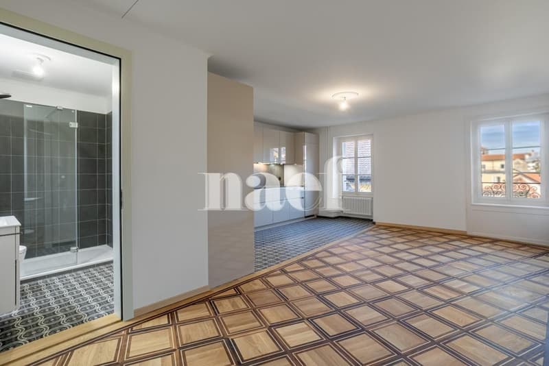 NEW - 3.5-room apartment with character on the 2nd floor for rent in Avenches! (1)