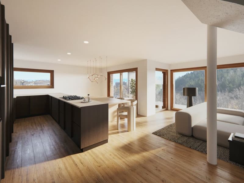 Duplex 5.5 rooms with a view of the Alps - Lot 3 (1)