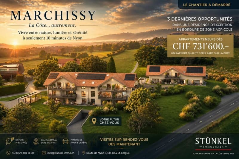 Chantier démarré - Plus que 3 appartements disponibles à Marchissy (1)