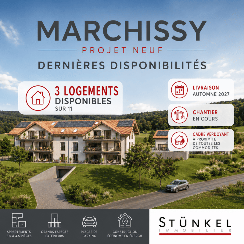Last availability - Only 3 apartments left in Marchissy (1)