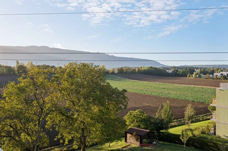 Vue depuis le balcon orienté Sud-ouest