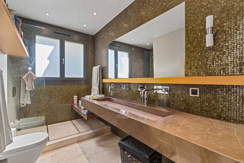 Salle de douche complète en suite