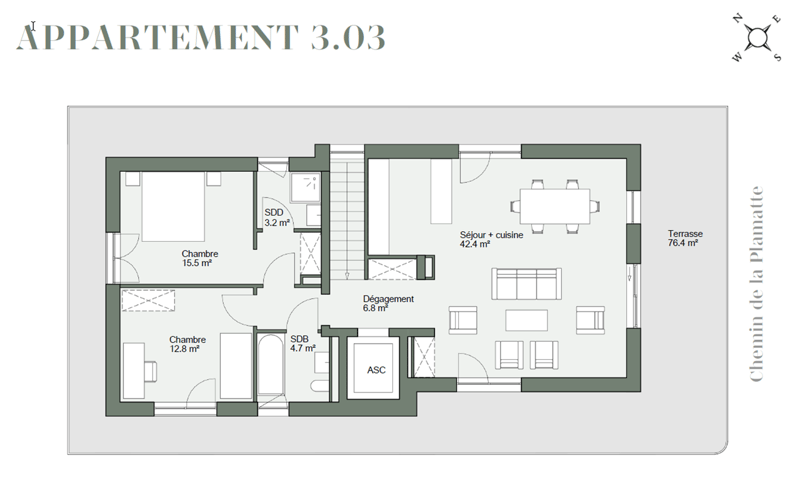Appartamento di quattro locali in attico con terrazza di 76 m² (4)